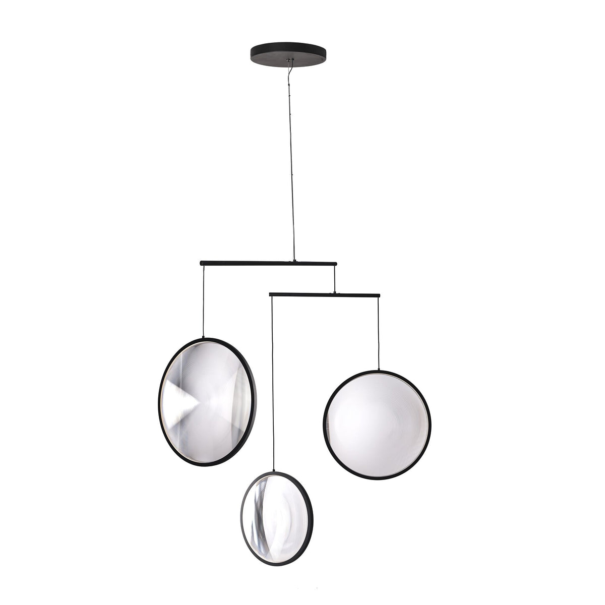 DCW Focus X3 Chandelier Matt Black