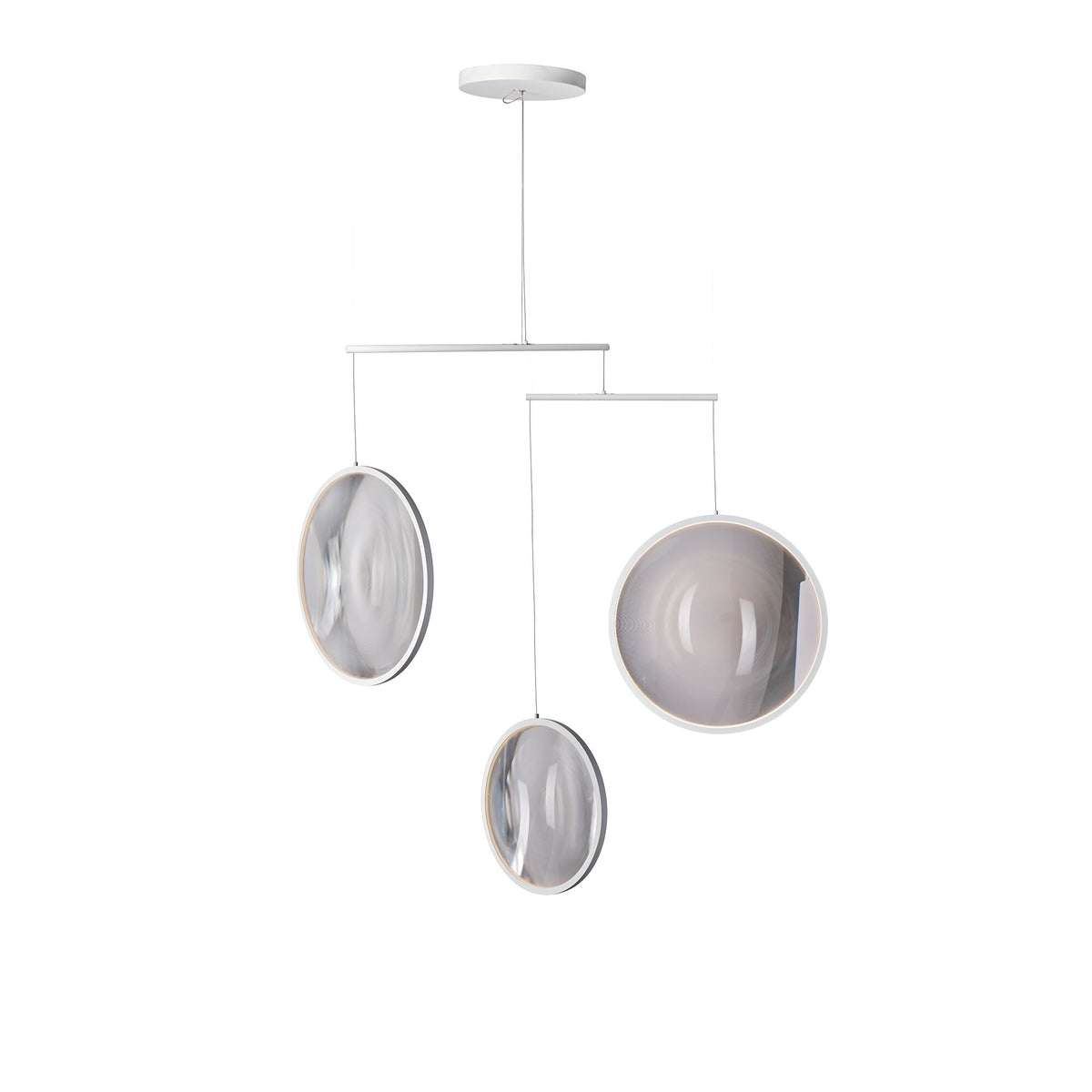 DCW Focus X3 Chandelier Matt White