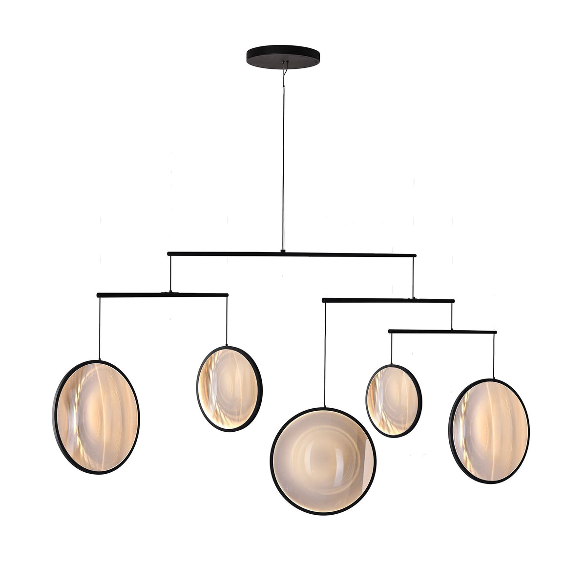 DCW Focus X5 Chandelier Matt Black