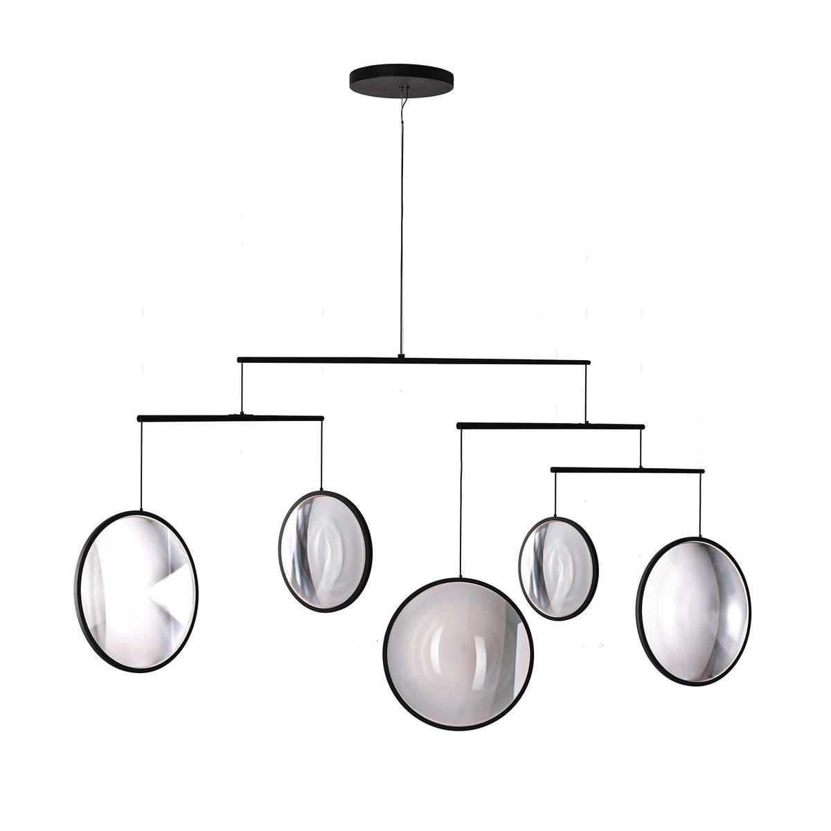 DCW Focus X5 Chandelier Matt Black