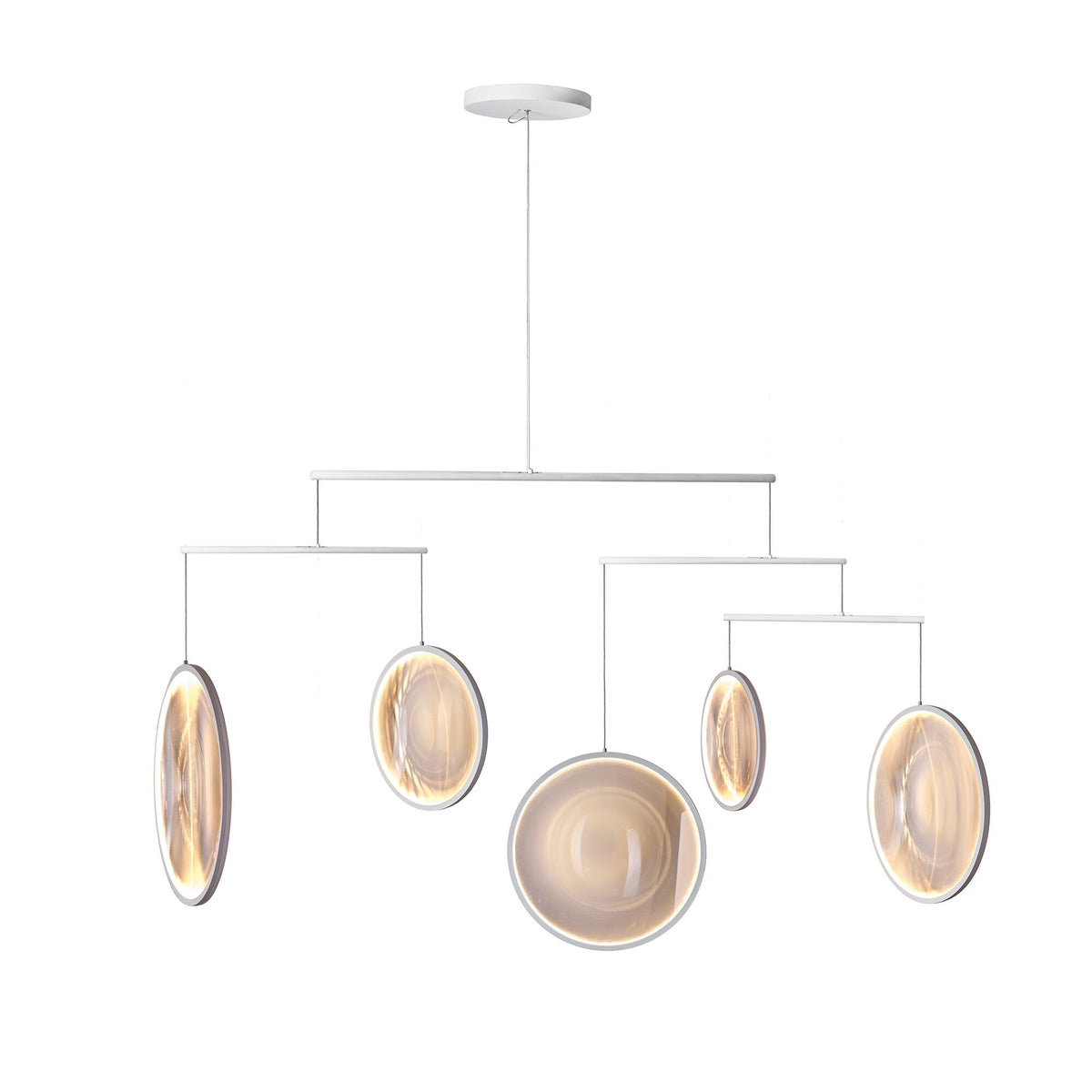 DCW Focus X5 Chandelier Matt White