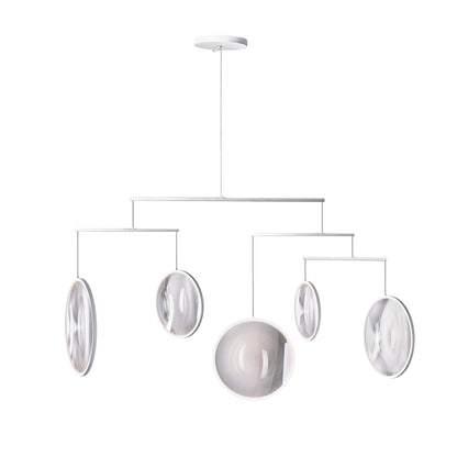 DCW Focus X5 Chandelier Matt White