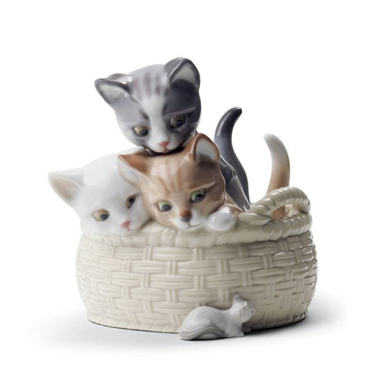 Curious Kittens Figurine by Lladró