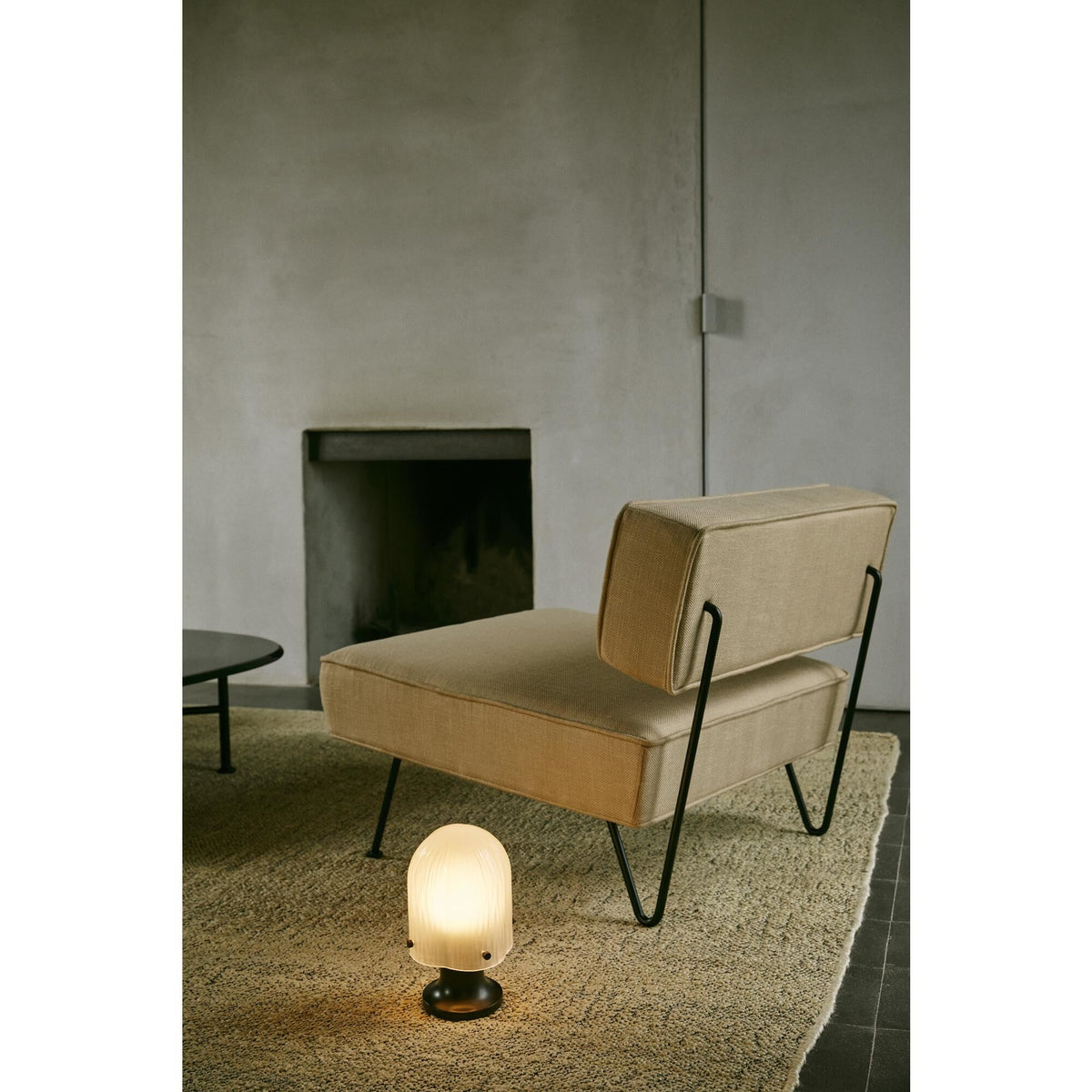 Seine Portable Lamp Burnished Brass/ White
