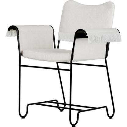 Tropique Dining Chair With Fringes Black/ Leslie 06