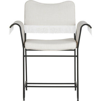 Tropique Dining Chair With Fringes Black/ Leslie 06