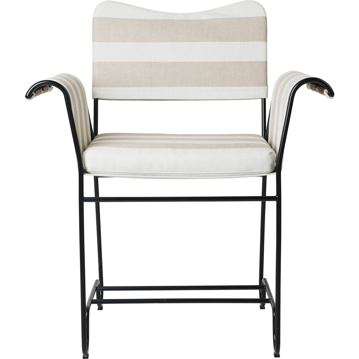 Tropique Dining Chair Black/ Leslie Stripe 40
