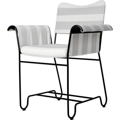 Tropique Dining Chair Black/ Leslie Stripe 40