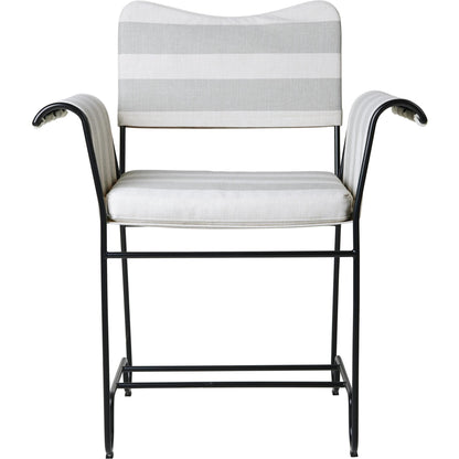 Tropique Dining Chair Black/ Leslie Stripe 20
