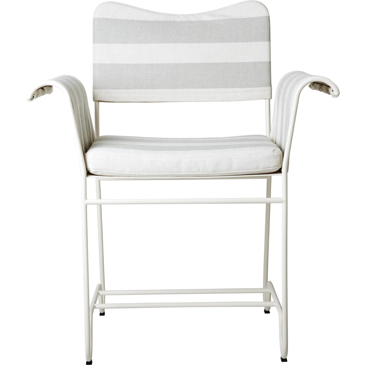 Tropique Dining Chair White/ Leslie Stripe 20