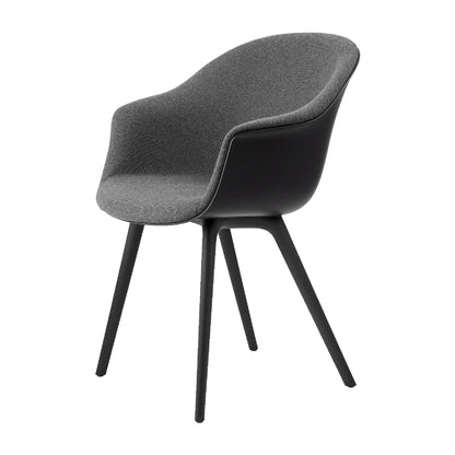Bat Dining Chair Plastic Leg Front Upholstered In Plain 0023