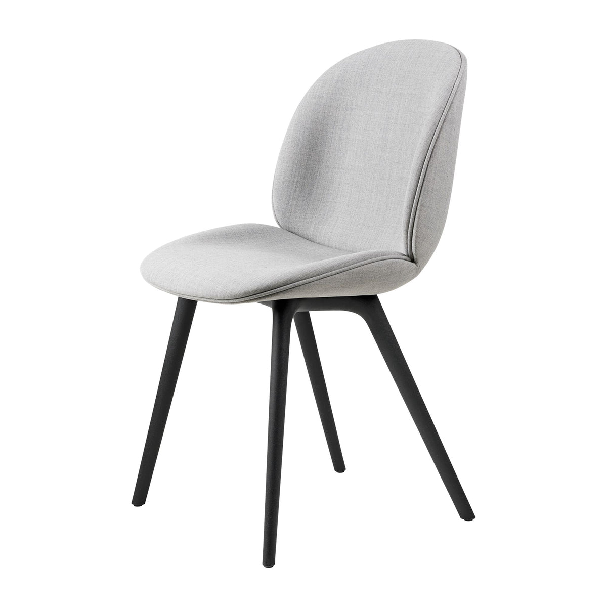 Beetle Dining Chair Plastic Leg Upholstered In Around Bouclé 032