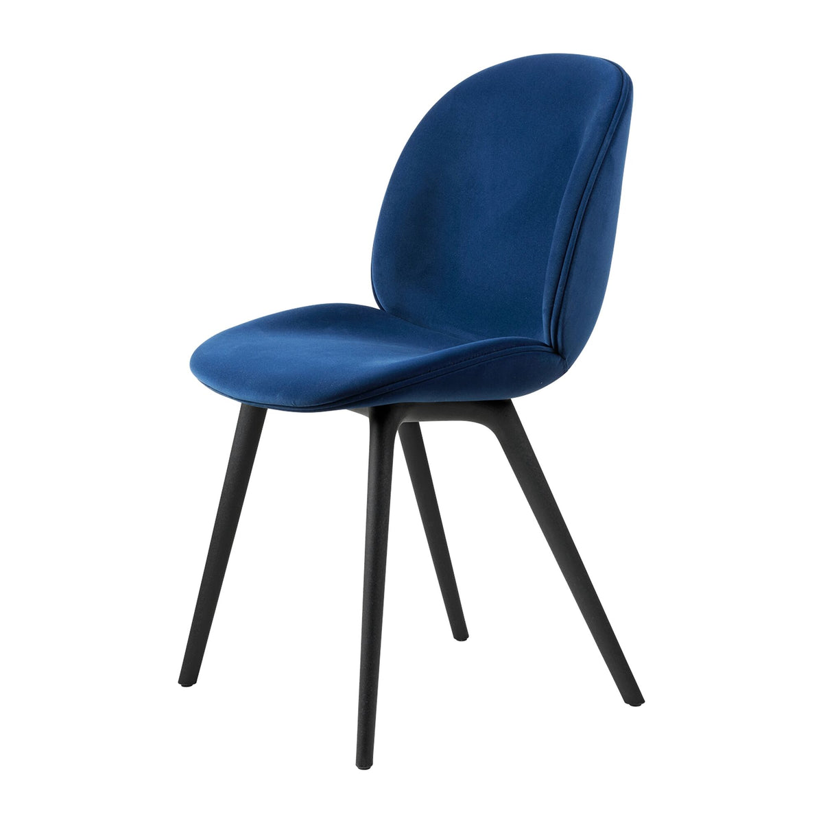 Beetle Dining Chair Plastic Leg Upholstered In Around Bouclé 032