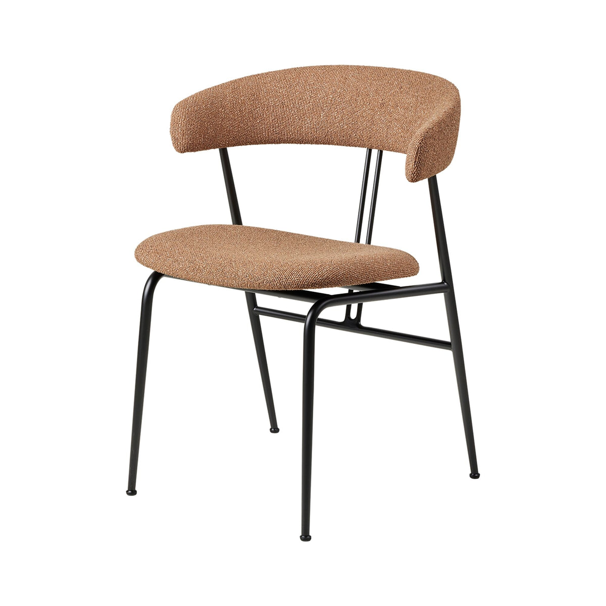 Violin Dining Chair Around Bouclé 032