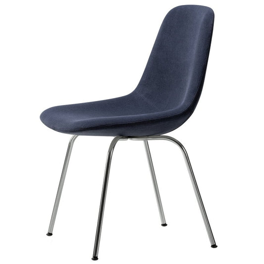 Eyes 4 Leg chair by Fredericia #brushed chrome - black #
