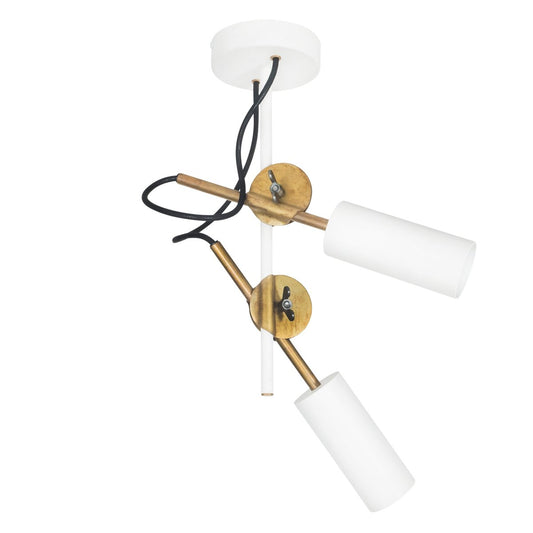 3452-4 STAV SPOT 2 Brass Ceiling Lamp by Johan Carpner for Konsthantverk