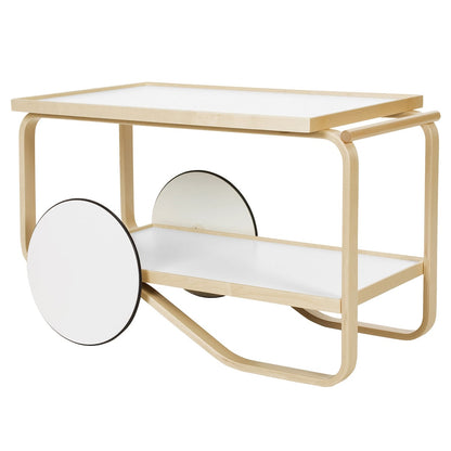 Aalto tea trolley 901, white - birch