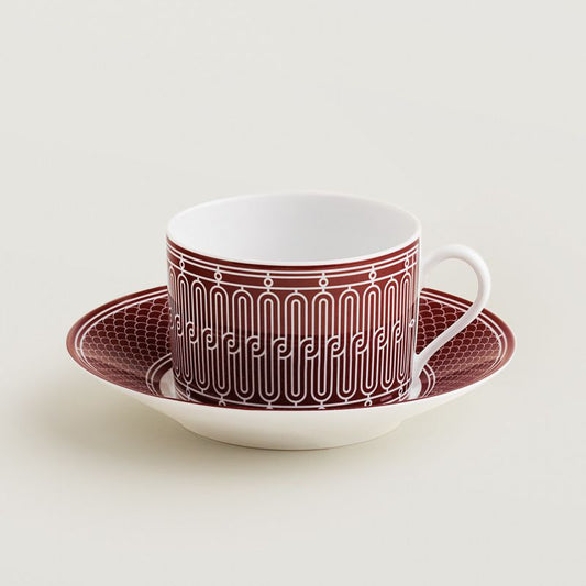 [해외재고] H Deco rouge breakfast cup and saucer 1set P041015P