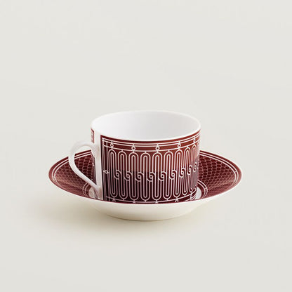 [해외재고] H Deco rouge breakfast cup and saucer 1set P041015P