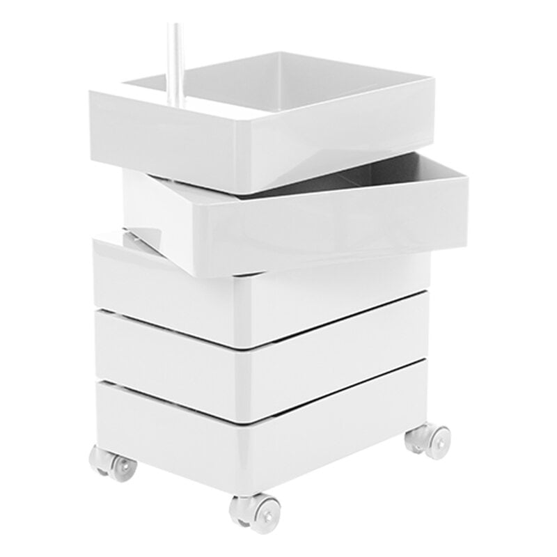 360° drawer unit by Magis #5 drawers, white #