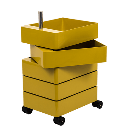 360° - ABS chest of 5 drawers with casters