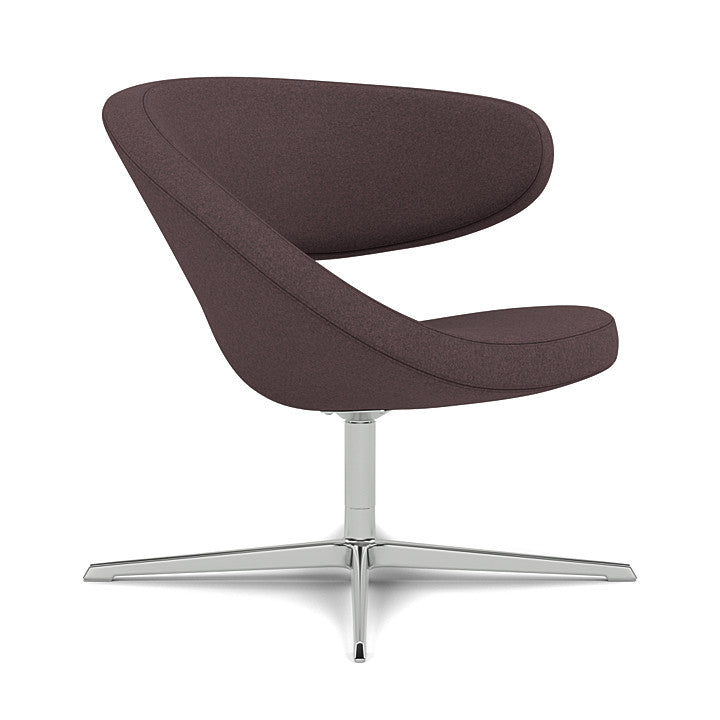 Peel™ Club - Swivel upholstered armchair (Upholstery Material - Divina Melange)