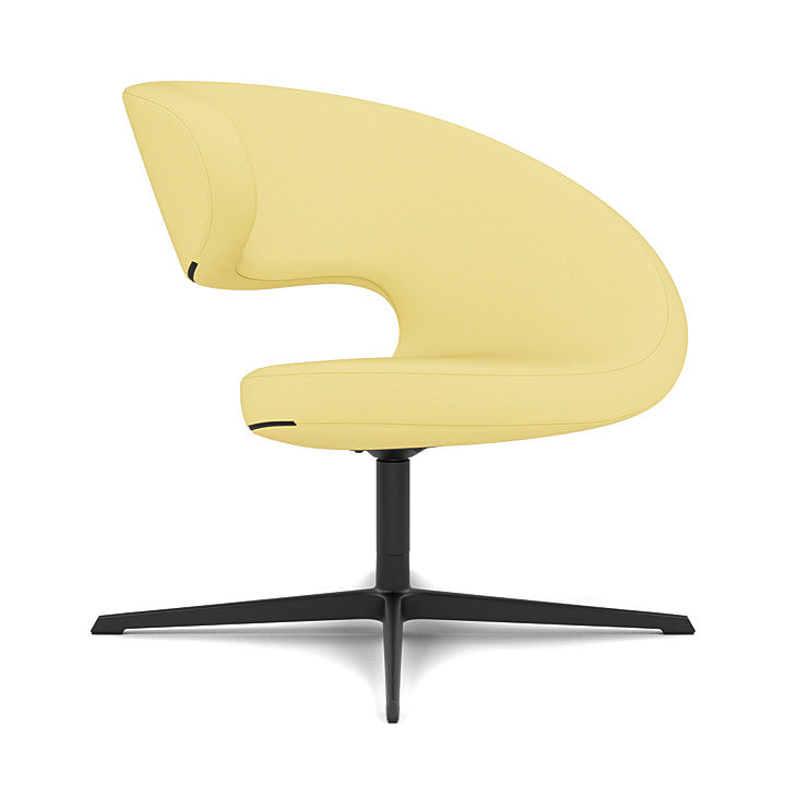 Peel™ Club - Swivel upholstered armchair (Upholstery Material - Reflect)