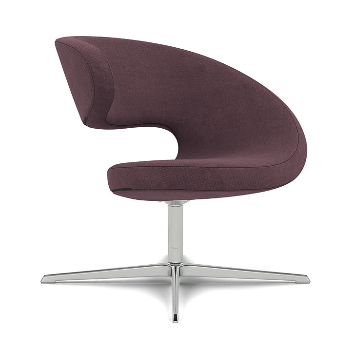 Peel™ Club - Swivel upholstered armchair (Upholstery Material - Fiord 2)