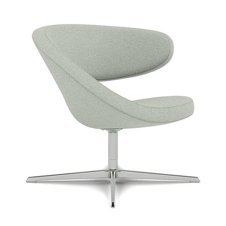 Peel™ Club - Swivel upholstered armchair (Upholstery Material - Divina Melange)