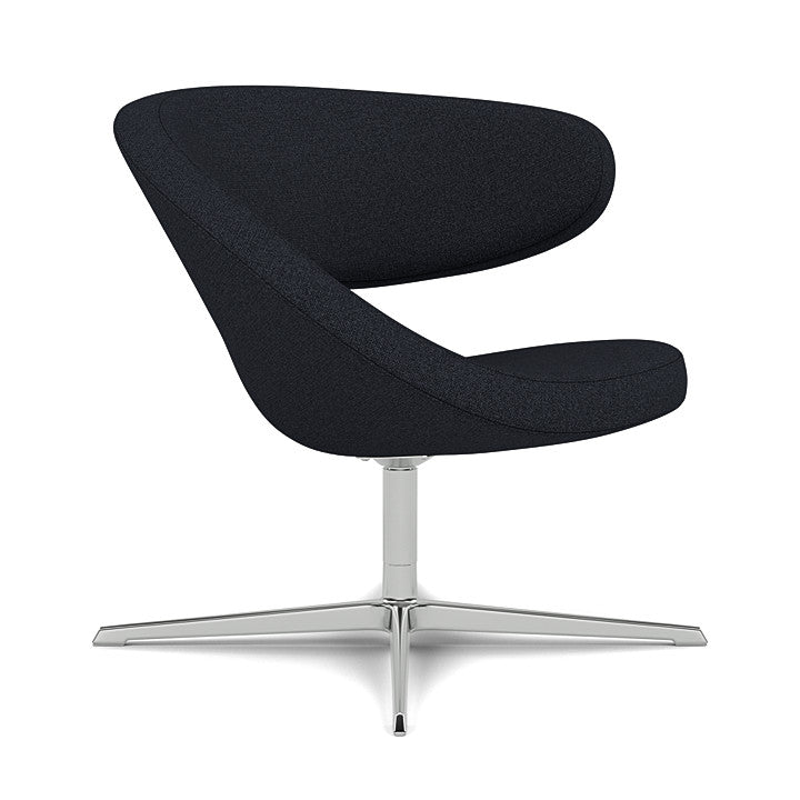 Peel™ Club - Swivel upholstered armchair (Upholstery Material - Hallingdal 65)