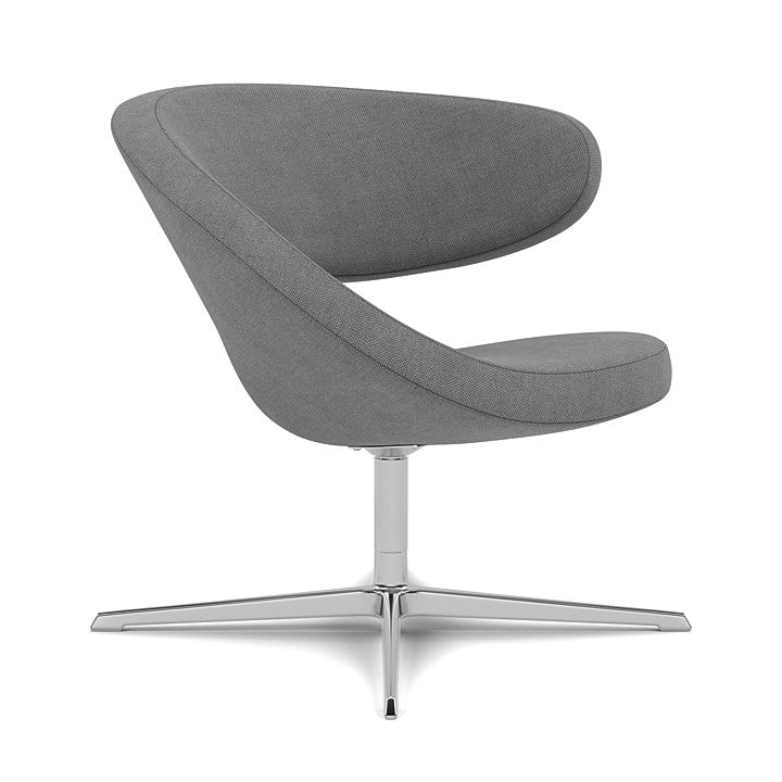 Peel™ Club - Swivel upholstered armchair (Upholstery Material - Fiord 2)