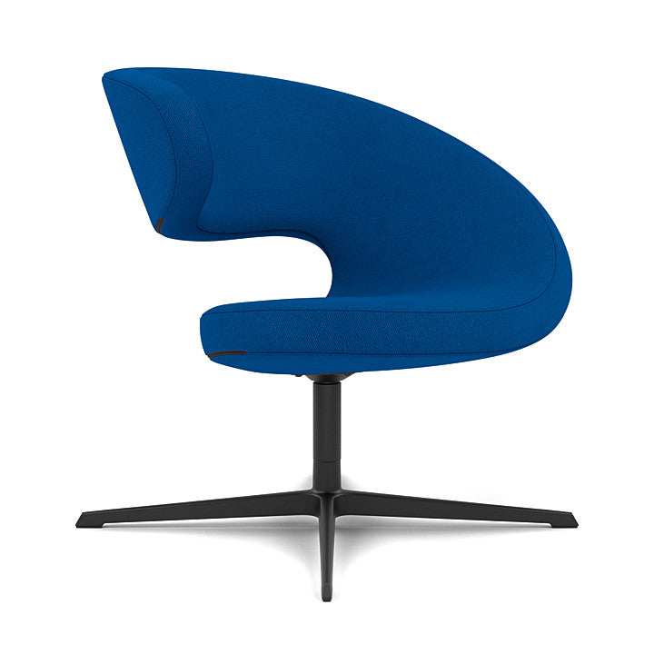 Peel™ Club - Swivel upholstered armchair (Upholstery Material - Hallingdal 65)