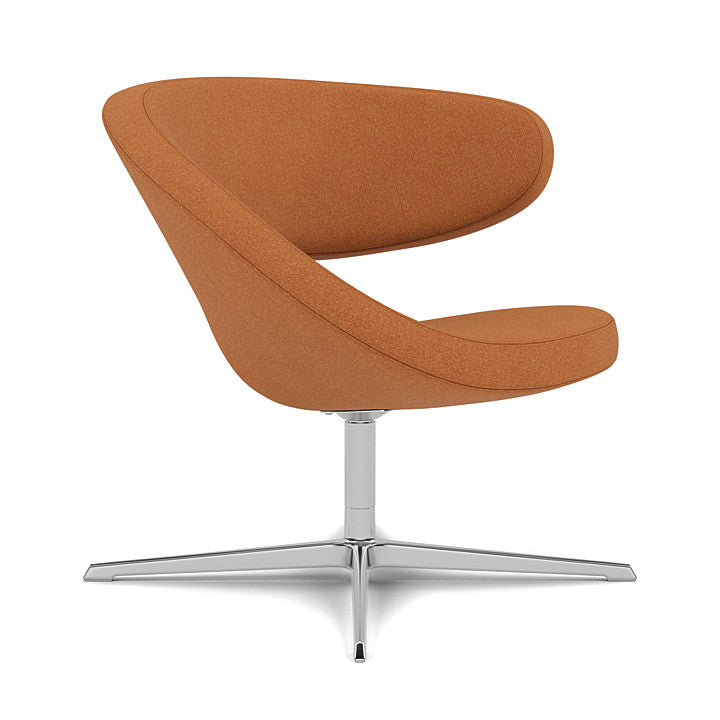 Peel™ Club - Swivel upholstered armchair (Upholstery Material - Melange Nap)