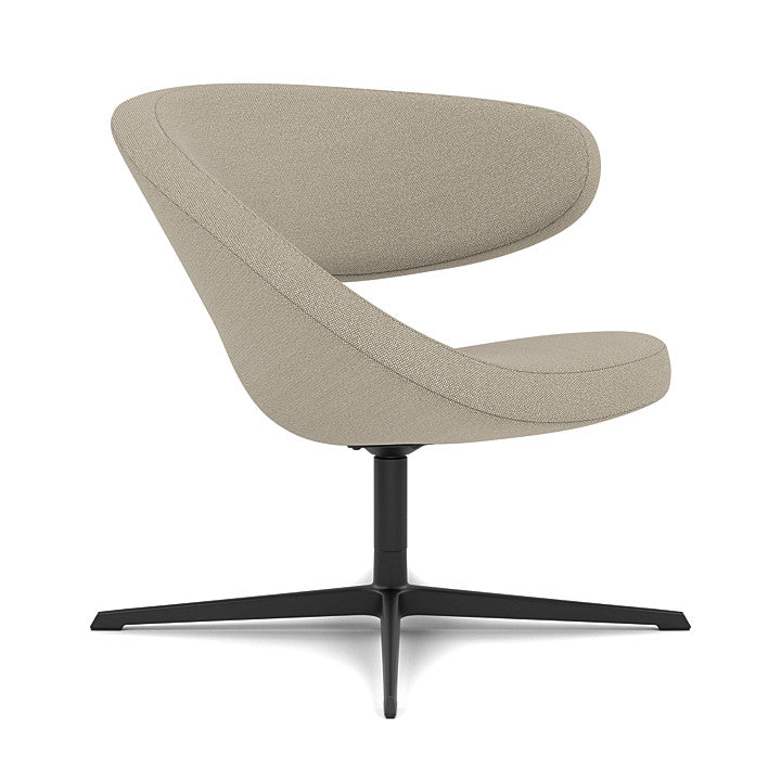 Peel™ Club - Swivel upholstered armchair (Upholstery Material - Hallingdal 65)