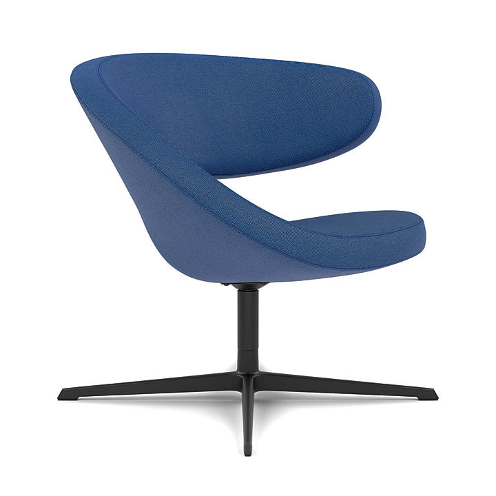 Peel™ Club - Swivel upholstered armchair (Upholstery Material - Reflect)