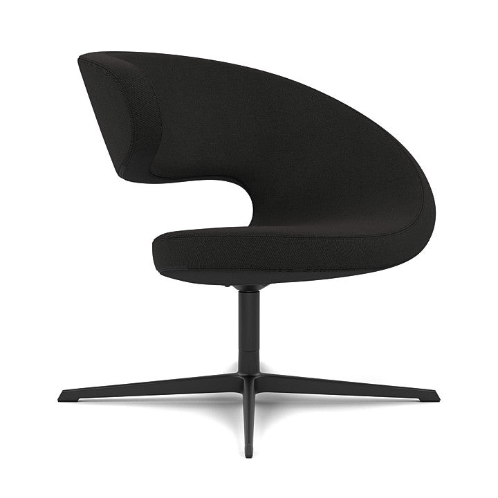 Peel™ Club - Swivel upholstered armchair (Upholstery Material - Reflect)