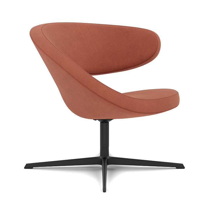 Peel™ Club - Swivel upholstered armchair (Upholstery Material - Reflect)