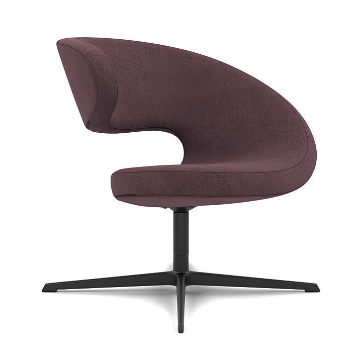 Peel™ Club - Swivel upholstered armchair (Upholstery Material - Fiord 2)