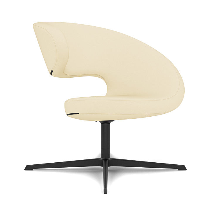 Peel™ Club - Swivel upholstered armchair (Upholstery Material - Reflect)