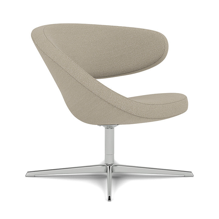 Peel™ Club - Swivel upholstered armchair (Upholstery Material - Hallingdal 65)