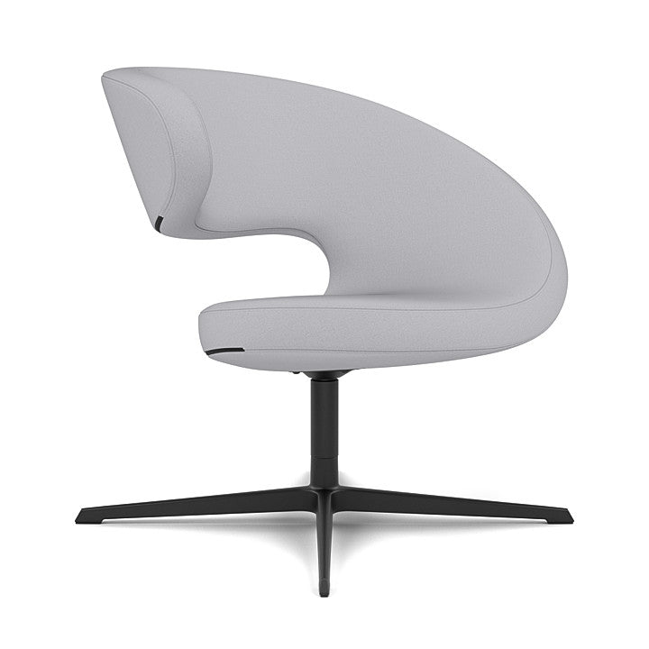 Peel™ Club - Swivel upholstered armchair (Upholstery Material - Reflect)