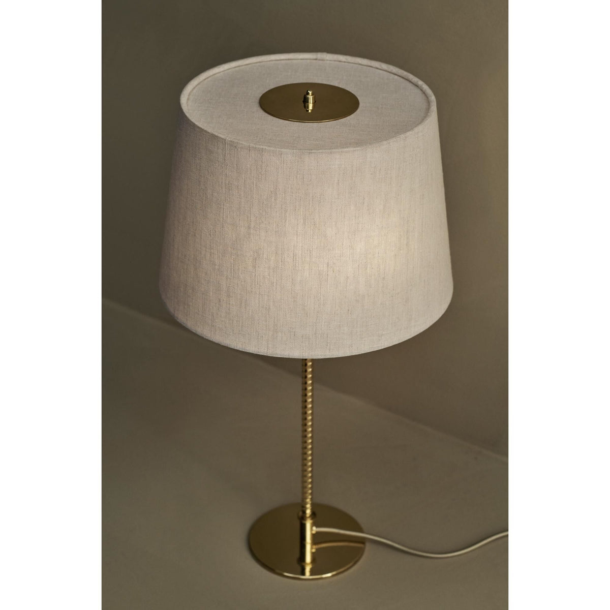 Tynell Collection 9205 Table Lamp Brass/ Canvas