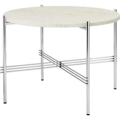 TS Coffee Table Round Ø55 Black/ Gray Emperador Marble