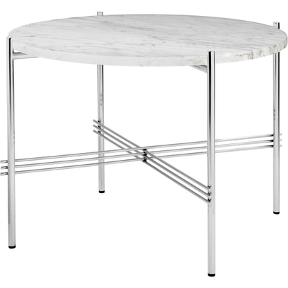 TS Coffee Table Round Ø55 Black/ Gray Emperador Marble