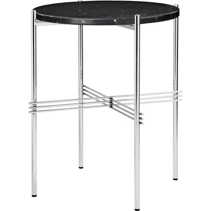 TS Side Table Round Ø40 Polished Steel
