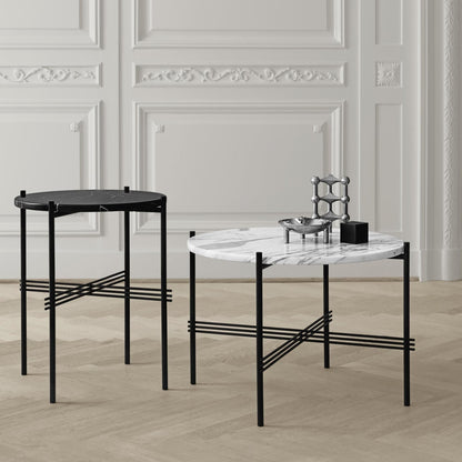 TS Side Table Round Ø40 Polished Steel