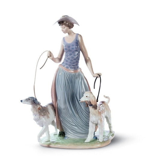 Elegant Promenade Woman Figurine by Lladró