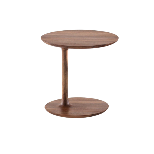 Bloop - Low Round Wooden Side Table by Artisan