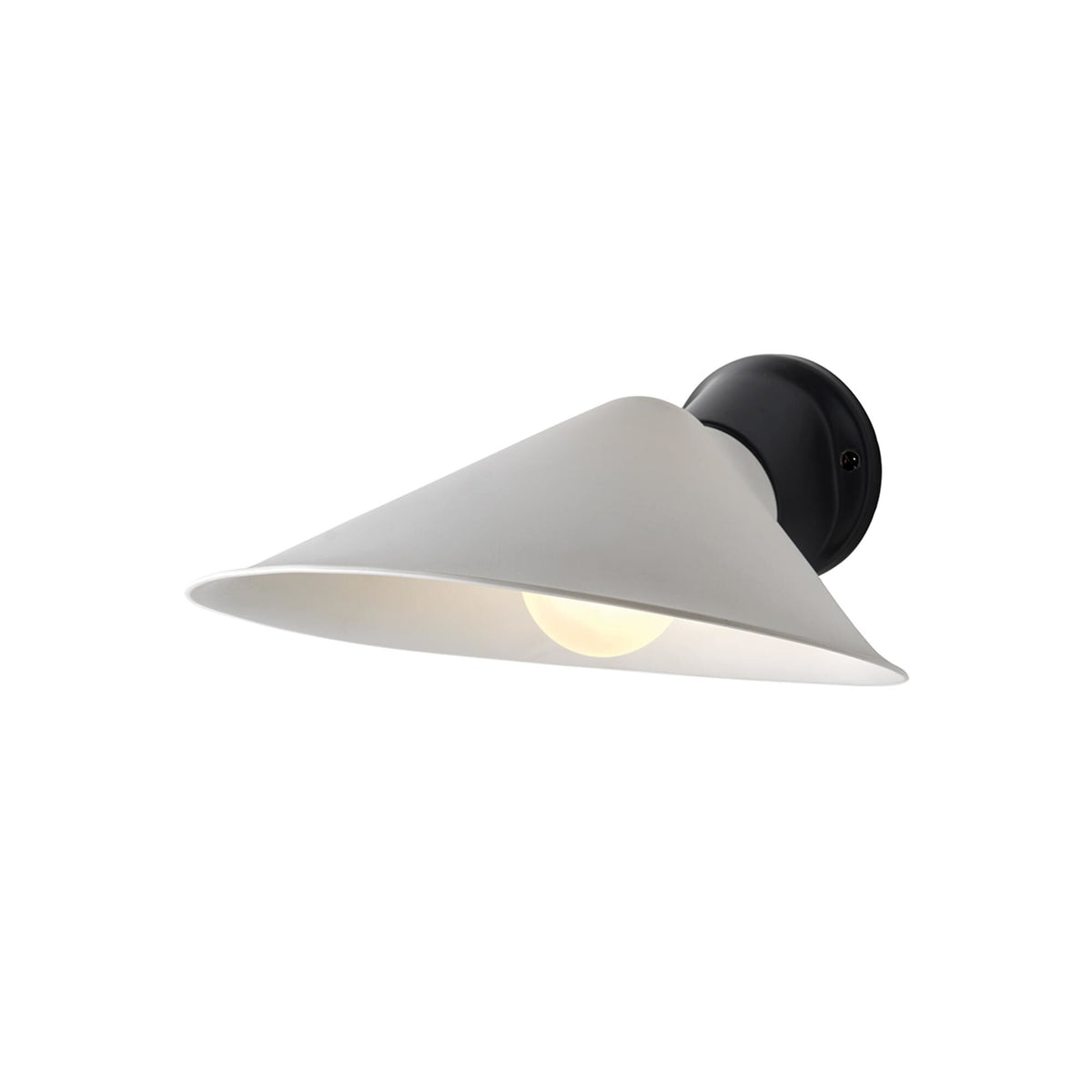 DCWéditions Plume Wall Lamp Porcelain/ Black