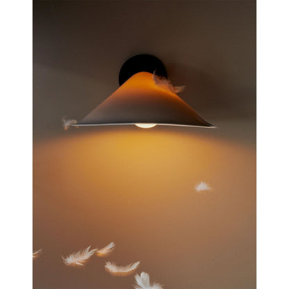 DCWéditions Plume Wall Lamp Porcelain/ Black